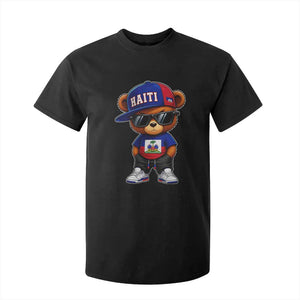 Cute Haiti T Shirt For Kid Hip Hop Teddy Bear Haitian Flag Ayiti Roots