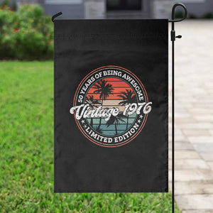 50th Birthday Gifts Garden Flag Vintage 1976 50 Year Old Birthday TS10 Print Your Wear