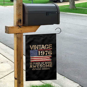 Vintage 1976 Birthday Garden Flag 50 Years Of Being Awesome USA Flag TS10 Print Your Wear