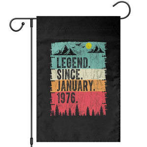 Vintage 1976 Birthday Garden Flag Retro 50th Birthday Gifts 50 Years Old TS10 Black Print Your Wear