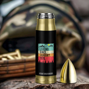 Vintage 1976 Birthday Bullet Tumbler Retro 50th Birthday Gifts 50 Years Old TS10 Print Your Wear