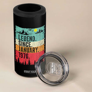 Vintage 1976 Birthday 4 in 1 Can Cooler Tumbler Retro 50th Birthday Gifts 50 Years Old TS10 Print Your Wear