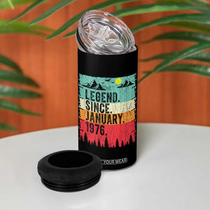 Vintage 1976 Birthday 4 in 1 Can Cooler Tumbler Retro 50th Birthday Gifts 50 Years Old TS10 Print Your Wear