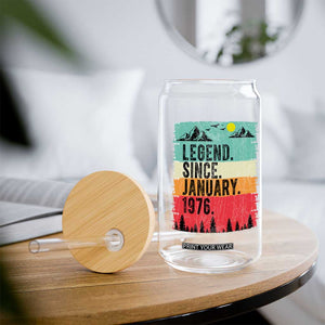 Vintage 1976 Birthday Glass Can Retro 50th Birthday Gifts 50 Years Old TS10 Print Your Wear