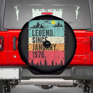 Vintage 1976 Birthday Spare Tire Cover Retro 50th Birthday Gifts 50 Years Old TS10 Black Print Your Wear