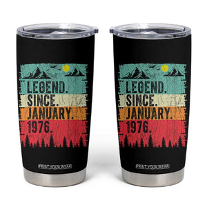 Vintage 1976 Birthday Tumbler Cup Retro 50th Birthday Gifts 50 Years Old TS10 Black Print Your Wear