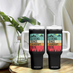 Vintage 1976 Birthday Tumbler With Handle Retro 50th Birthday Gifts 50 Years Old TS10 Print Your Wear