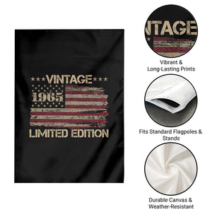 Vintage 1965 Birthday Garden Flag Limited Edition Retro American Flag TS10 Print Your Wear
