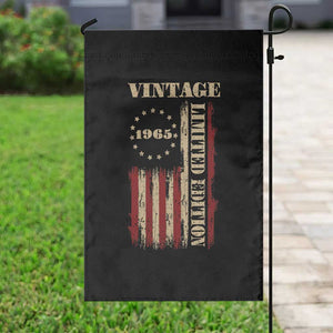 Vintage 1965 Birthday Garden Flag Retro American Flag Limited Edition TS10 Print Your Wear