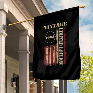 Vintage 1965 Birthday Garden Flag Retro American Flag Limited Edition TS10 Print Your Wear