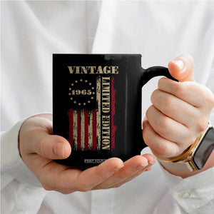 Vintage 1965 Birthday Coffee Mug Retro American Flag Limited Edition TS10 Print Your Wear