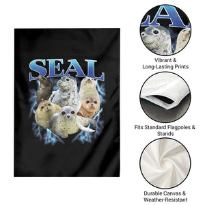 Baby Seals Garden Flag Retro Sea Dog Bootleg Vintage Graphic 90s TS10 Print Your Wear