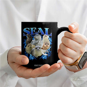Baby Seals Coffee Mug Retro Sea Dog Bootleg Vintage Graphic 90s TS10 Print Your Wear