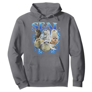 Baby Seals Hoodie Retro Sea Dog Bootleg Vintage Graphic 90s TS10 Charcoal Print Your Wear