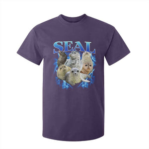 Baby Seals T Shirt For Kid Retro Sea Dog Bootleg Vintage Graphic 90s TS10 Purple Print Your Wear
