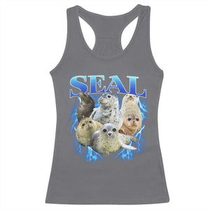 Baby Seals Racerback Tank Top Retro Sea Dog Bootleg Vintage Graphic 90s TS10 Charcoal Print Your Wear