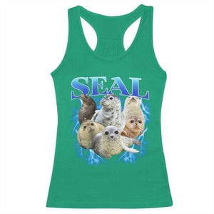 Baby Seals Racerback Tank Top Retro Sea Dog Bootleg Vintage Graphic 90s TS10 Irish Green Print Your Wear