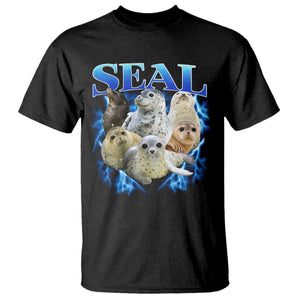 Baby Seals T Shirt Retro Sea Dog Bootleg Vintage Graphic 90s TS10 Black Print Your Wear