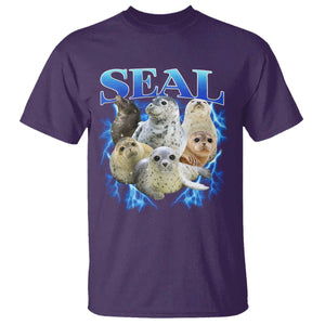Baby Seals T Shirt Retro Sea Dog Bootleg Vintage Graphic 90s TS10 Purple Print Your Wear