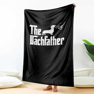 Funny Wiener Dog Dad Throw Blanket The Dachshund Fathers Day Gifts For Dog Lovers TS10 Print Your Wear