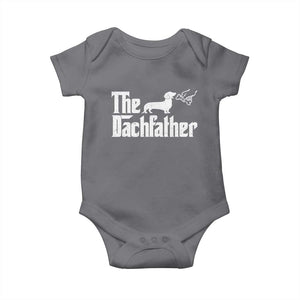 Funny Wiener Dog Dad Baby Onesie The Dachshund Fathers Day Gifts For Dog Lovers TS10 Charcoal Print Your Wear