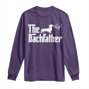 Funny Wiener Dog Dad Long Sleeve Shirt The Dachshund Fathers Day Gifts For Dog Lovers TS10 Purple Print Your Wear