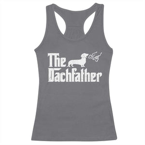 Funny Wiener Dog Dad Racerback Tank Top The Dachshund Fathers Day Gifts For Dog Lovers TS10 Charcoal Print Your Wear