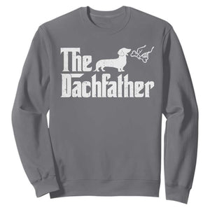 Funny Wiener Dog Dad Sweatshirt The Dachshund Fathers Day Gifts For Dog Lovers TS10 Charcoal Print Your Wear