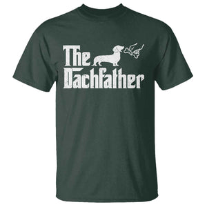 Funny Wiener Dog Dad T Shirt The Dachshund Fathers Day Gifts For Dog Lovers TS10 Dark Forest Green Print Your Wear