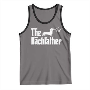 Funny Wiener Dog Dad Tank Top The Dachshund Fathers Day Gifts For Dog Lovers TS10 Deep Heather Black Print Your Wear