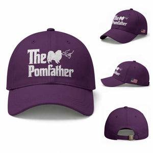 Pomeranian Dad Baseball Cap The Pom Father Fathers Day Gifts For Dog Lovers TS10 Baseball Cap Universal Fit Purple Print Your Wear