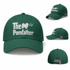 Pomeranian Dad Baseball Cap The Pom Father Fathers Day Gifts For Dog Lovers TS10 Baseball Cap Universal Fit Irish Green Print Your Wear