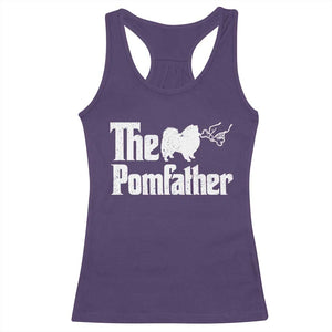 Pomeranian Dad Racerback Tank Top The Pom Father Fathers Day Gifts For Dog Lovers TS10 Purple Print Your Wear
