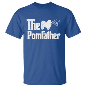 Pomeranian Dad T Shirt The Pom Father Fathers Day Gifts For Dog Lovers TS10 Royal Blue Print Your Wear