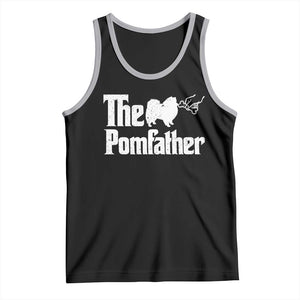 Pomeranian Dad Tank Top The Pom Father Fathers Day Gifts For Dog Lovers TS10 Black Athletic Heather Print Your Wear