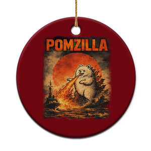 Pomzilla Dog Japanese Art Ceramic Ornament Retro Vintage Dog Lover Pomeranian Pom Monster Kaiju TS10 1pc Red Print Your Wear