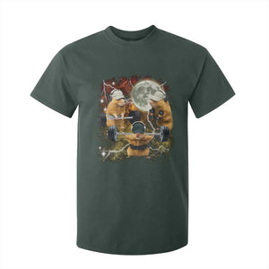 Hamster Deadlift T Shirt For Kid Funny Cute Rat Fitness Gym Weightlifting Meme TS10 Dark Forest Green Print Your Wear