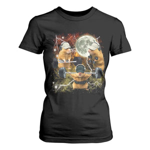 Hamster Deadlift T Shirt For Women Funny Cute Rat Fitness Gym Weightlifting Meme TS10 Black Print Your Wear