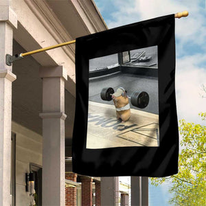Hamster Gym Garden Flag Funny Rat Workout Weightlifting Pump Cover TS10 Print Your Wear