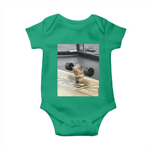 Hamster Gym Baby Onesie Funny Rat Workout Weightlifting Pump Cover TS10 Irish Green Print Your Wear