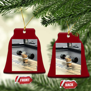 Hamster Gym Ceramic Ornament Funny Rat Workout Weightlifting Pump Cover TS10 Print Your Wear