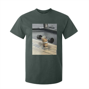 Hamster Gym T Shirt For Kid Funny Rat Workout Weightlifting Pump Cover TS10 Dark Forest Green Print Your Wear
