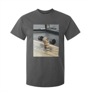 Hamster Gym T Shirt For Kid Funny Rat Workout Weightlifting Pump Cover TS10 Dark Heather Print Your Wear