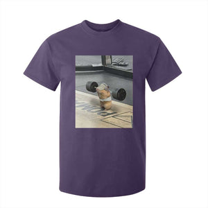 Hamster Gym T Shirt For Kid Funny Rat Workout Weightlifting Pump Cover TS10 Purple Print Your Wear
