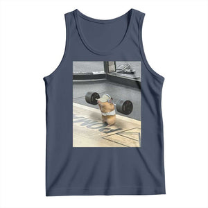 Hamster Gym Tank Top Funny Rat Workout Weightlifting Pump Cover TS10 Navy Print Your Wear