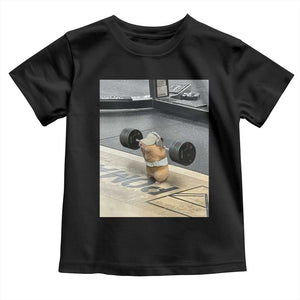 Hamster Gym Toddler T Shirt Funny Rat Workout Weightlifting Pump Cover TS10 Black Print Your Wear