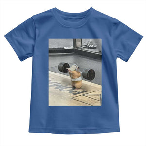 Hamster Gym Toddler T Shirt Funny Rat Workout Weightlifting Pump Cover TS10 Royal Blue Print Your Wear