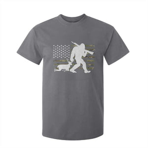 Bigfoot Camo Deer Hunting T Shirt For Kid Camo USA Flag Buck Season Sasquatch TS10 Charcoal Print Your Wear