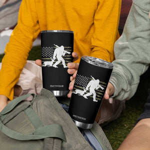 Bigfoot Camo Deer Hunting Tumbler Cup Camo USA Flag Buck Season Sasquatch TS10 Print Your Wear