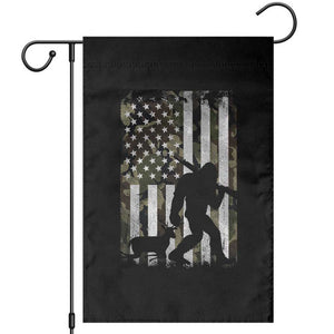Bigfoot Deer Hunting Garden Flag Camo US Flag Deer Elk Buck Hunting Hunter Dad TS10 Black Print Your Wear
